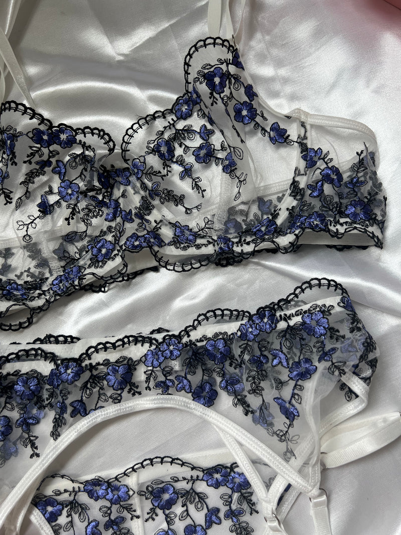 Bright Violet Dessous-Set