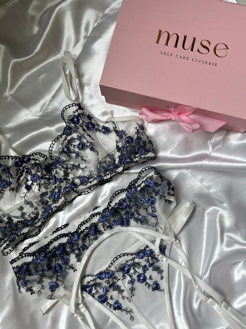 Bright Violet Dessous-Set