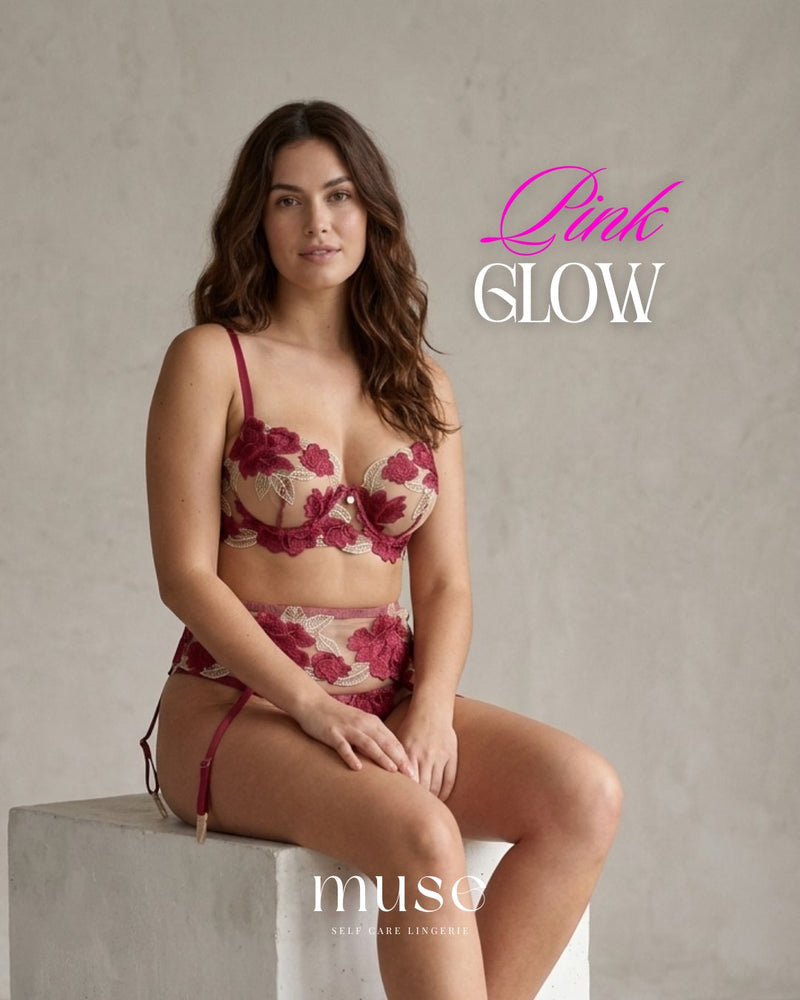 Pink Glow Dessous-Set