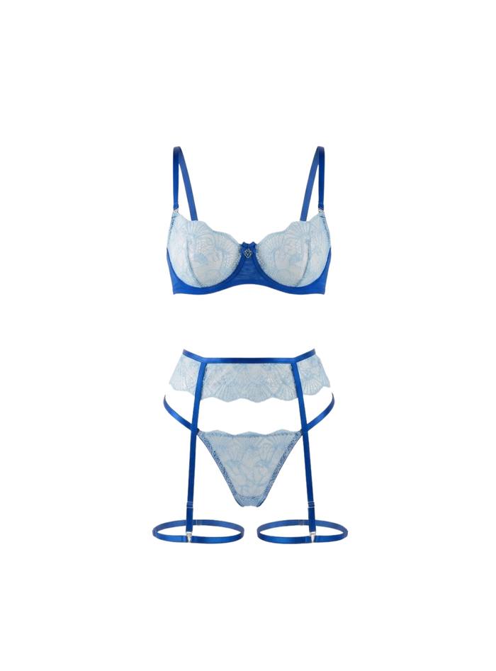 Teal Siren Dessous-Set