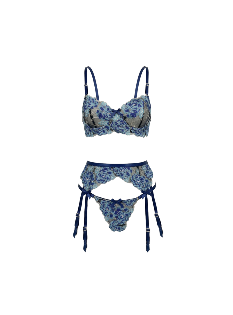 Blue Pearl Dessous-Set