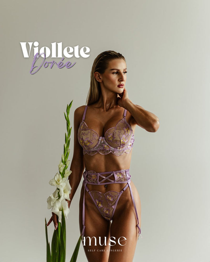 Violette Dorée Dessous-Set