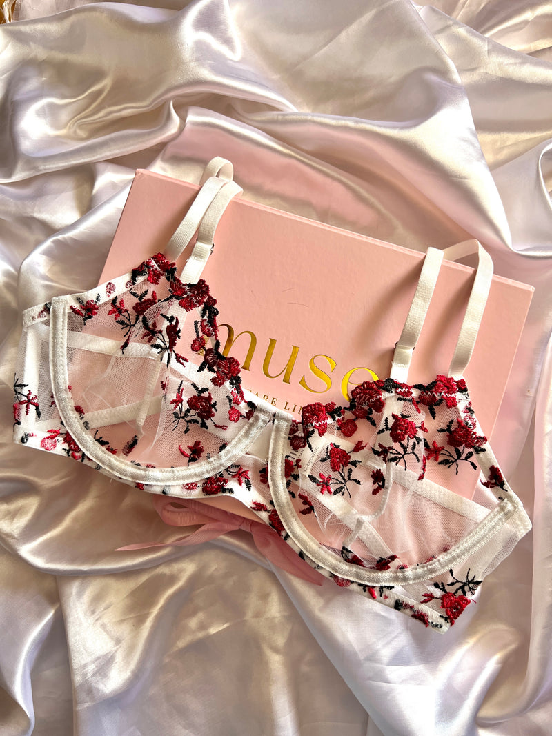 Red Velvet Dessous-Set