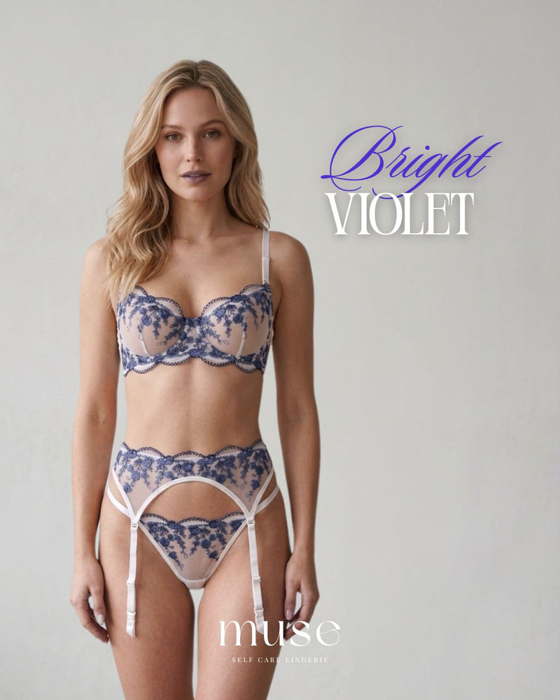 Bright Violet Dessous-Set