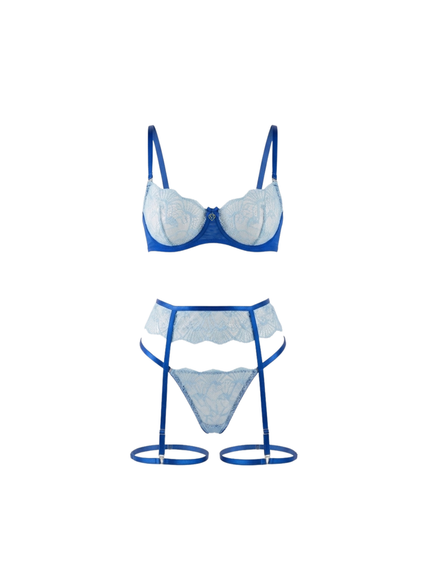 Teal Siren Dessous-Set