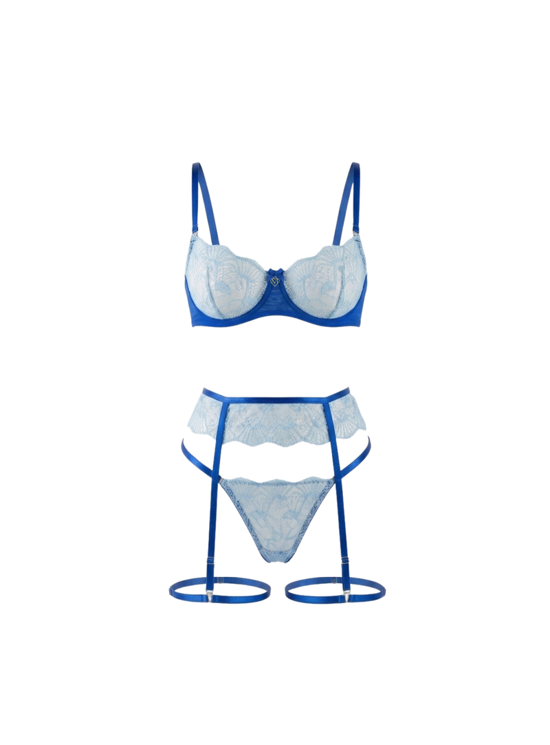 Teal Siren Dessous-Set