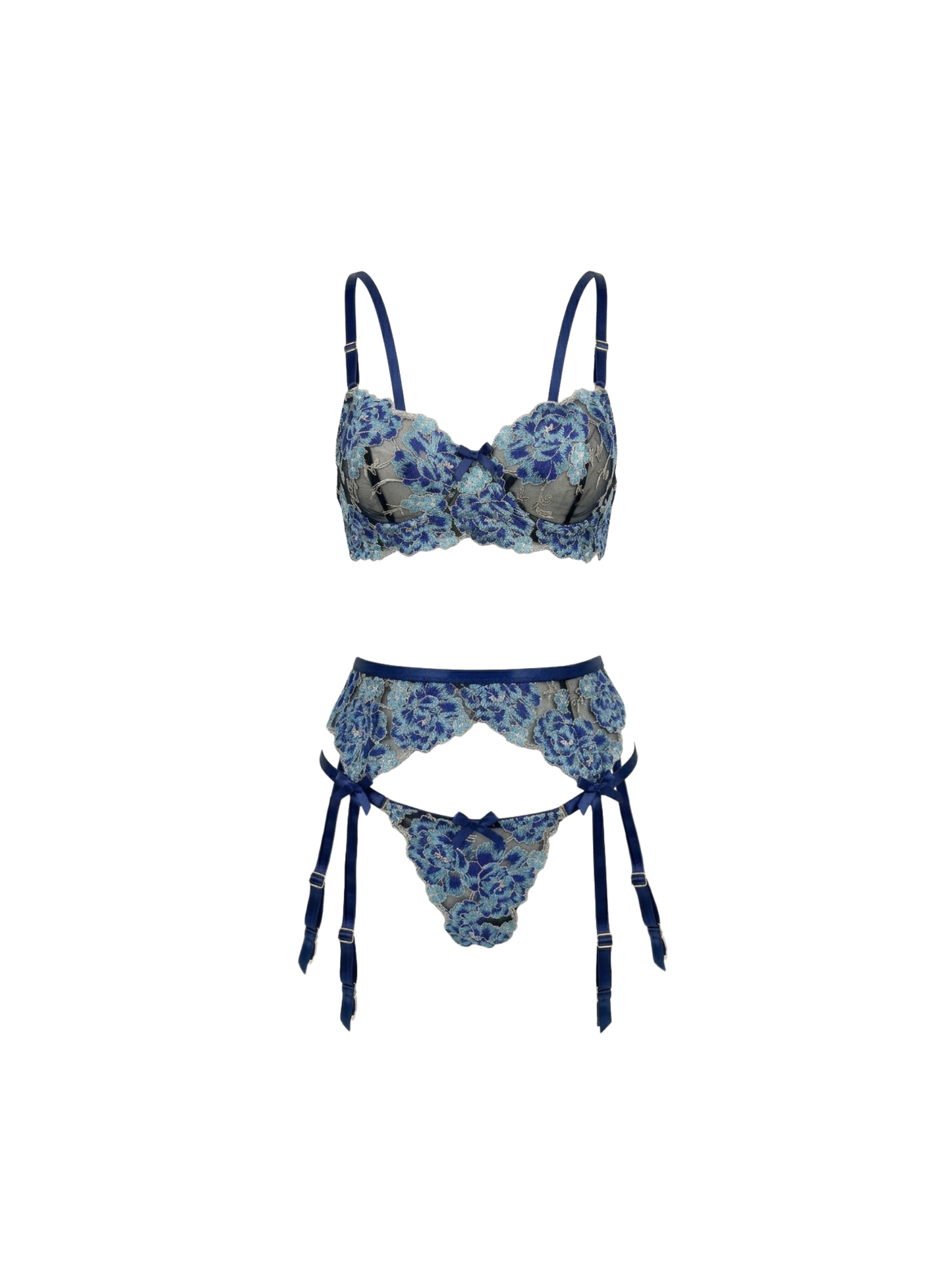 Blue Pearl Dessous-Set